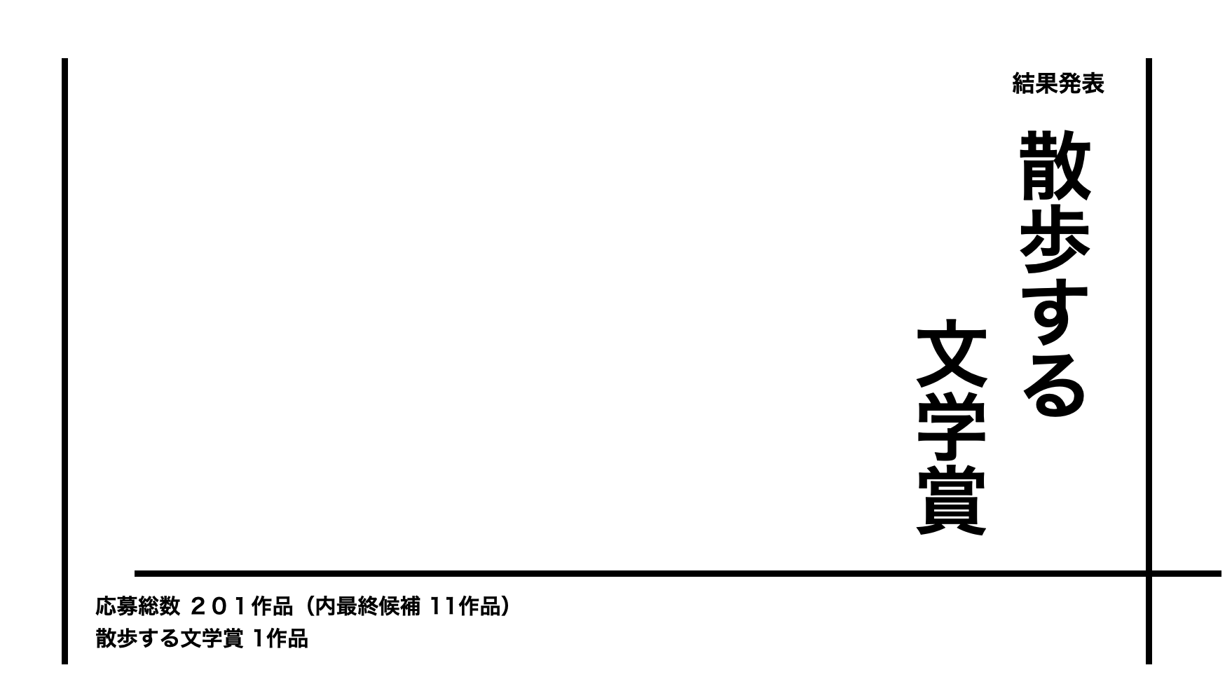 散歩する文学賞